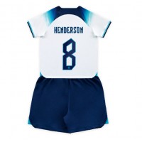 Dres Engleska Jordan Henderson #8 Domaci za djecu SP 2022 Kratak Rukav (+ kratke hlače)